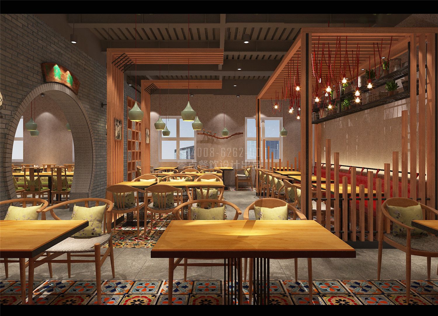 餐饮空间设计——“麦香饺子馆”-建E网设计案例